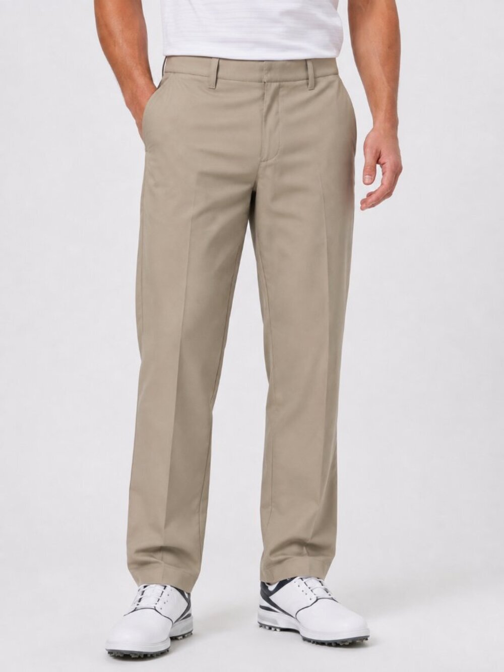 Adidas Men's Tan Cotton Chinos Classic Style Khaki Golf Pants Size 36 x 34
